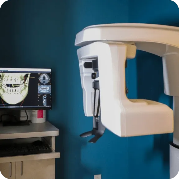Dentist Flower Mound TX Dental X-Ray Machine HP Equipment used to create digital dental impressions is being displayed.