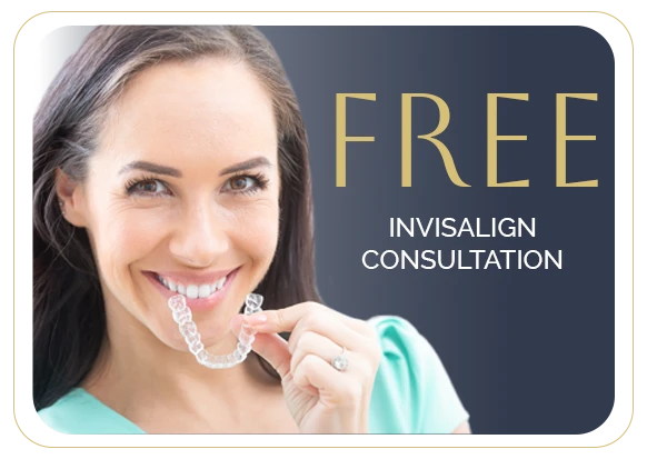 A graphic advertising a Free Invisalign Consultation